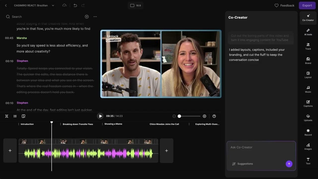 Chat-Based Editing by Riverside gallery image