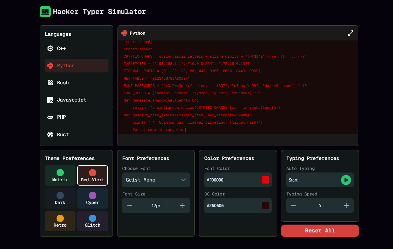 Hacker Typen Simulator Medien 2