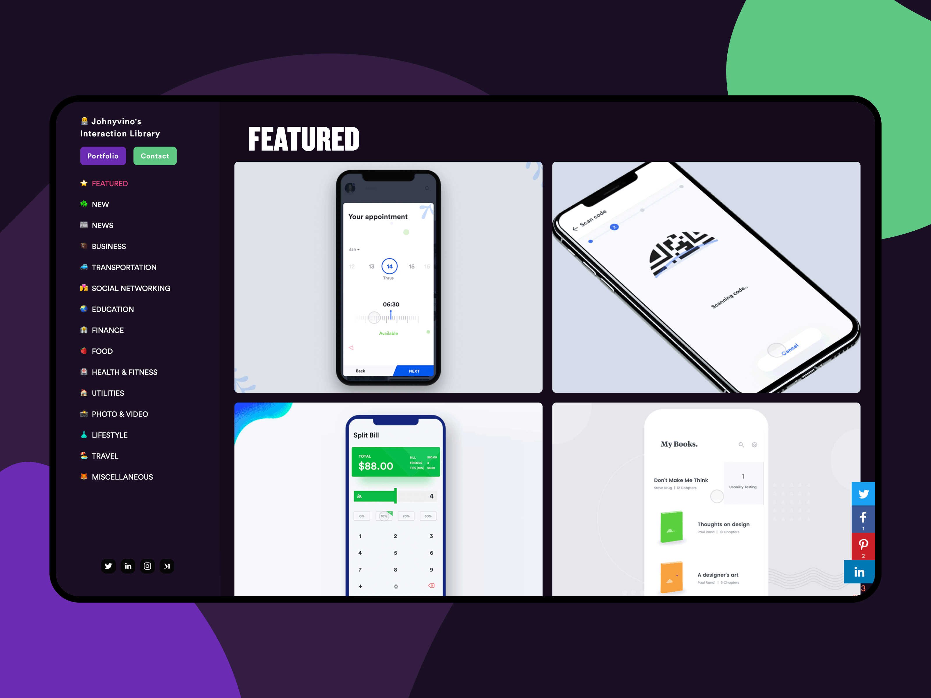 Johnyvino Interaction Library gallery image