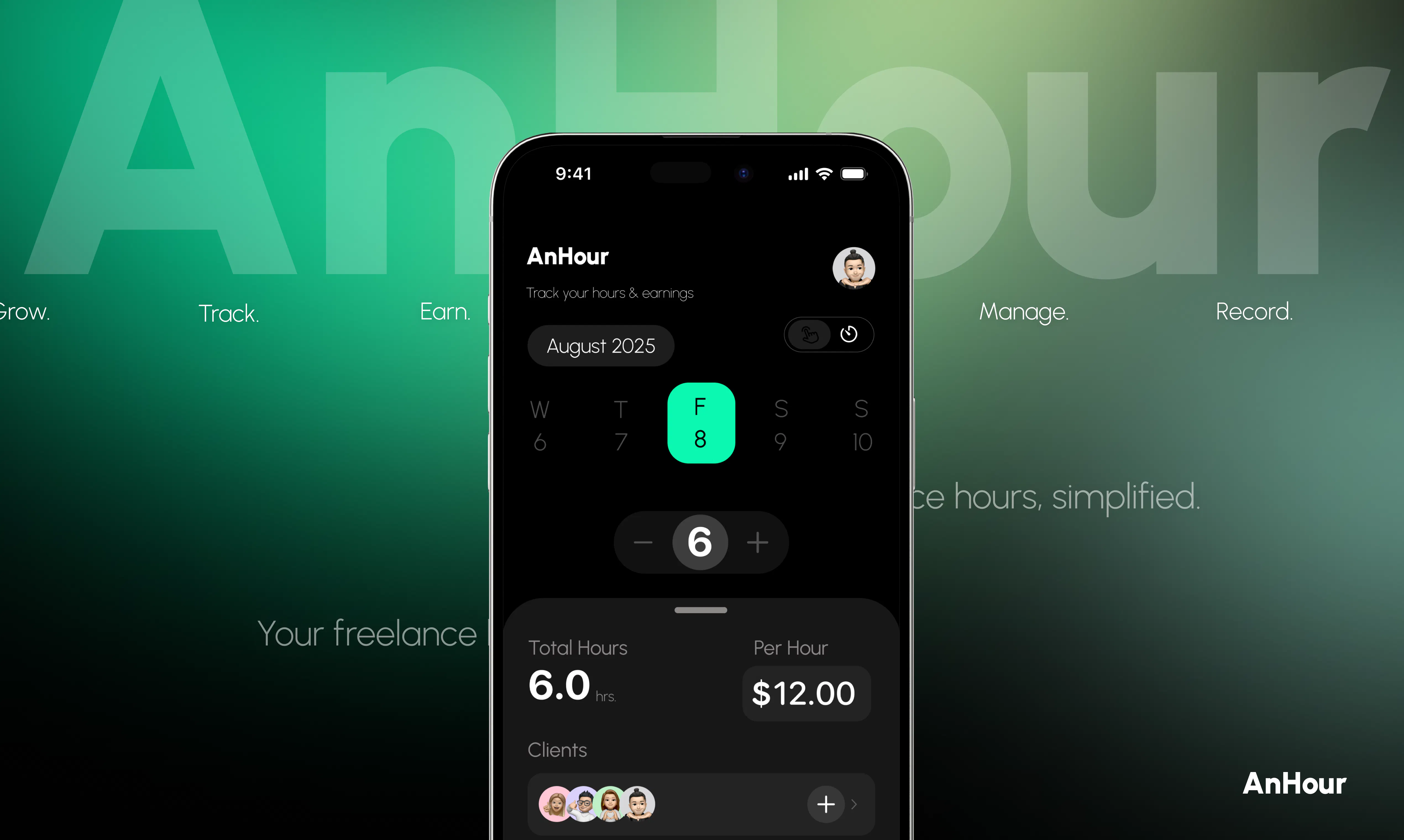 anHour - Freelancer Logs & Bill gallery image