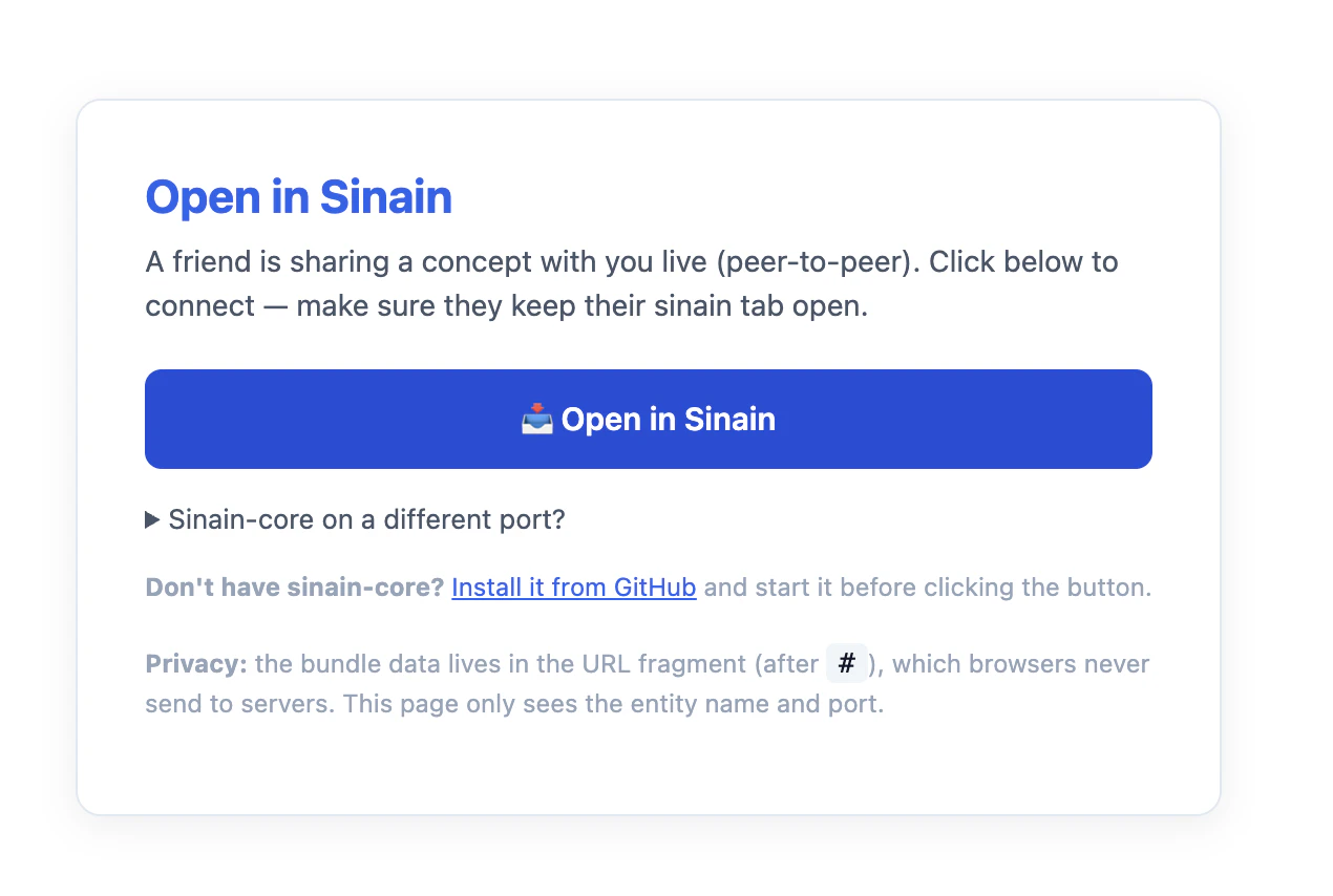 Sinain — The Ambient Intelligence screenshot 2