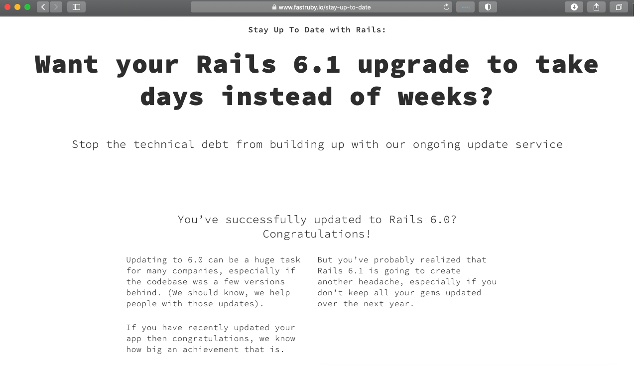 Stay Up To Date with Ruby on Rails gallery image