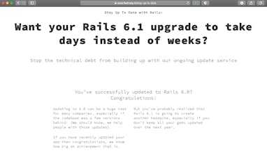 Stay Up To Date with Ruby on Rails gallery image