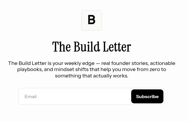 The Build Letter - Main screenshot showing features and interface