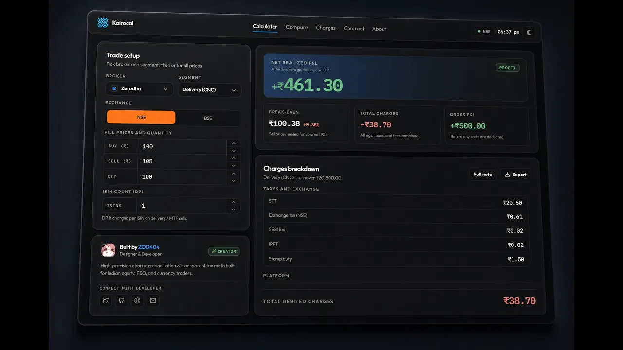 Kairocal - The Brokerage Calculator gallery image