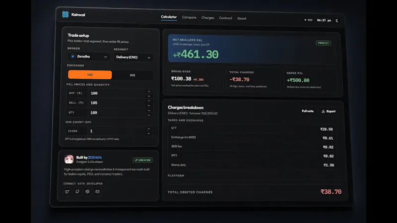 Kairocal - The Brokerage Calculator screenshot 1 (video preview)