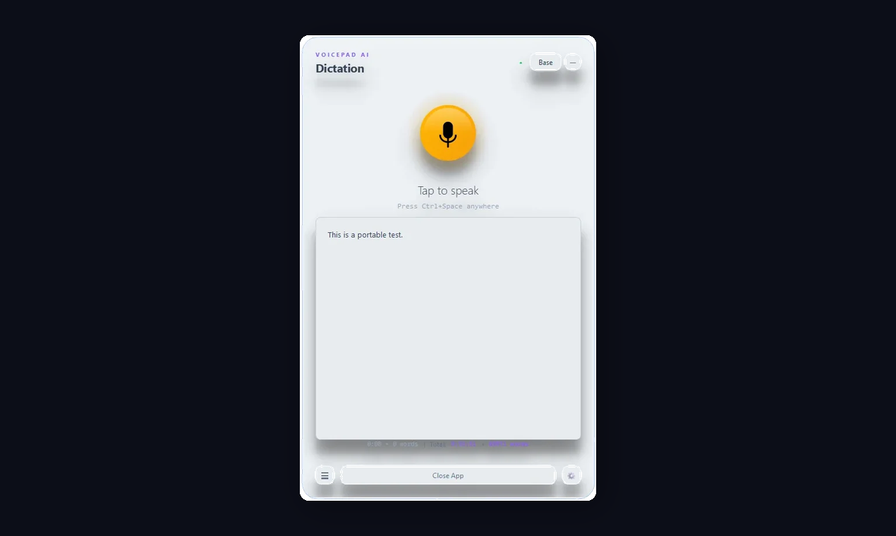 VoicePad - Screenshot 4 showing product features and functionality