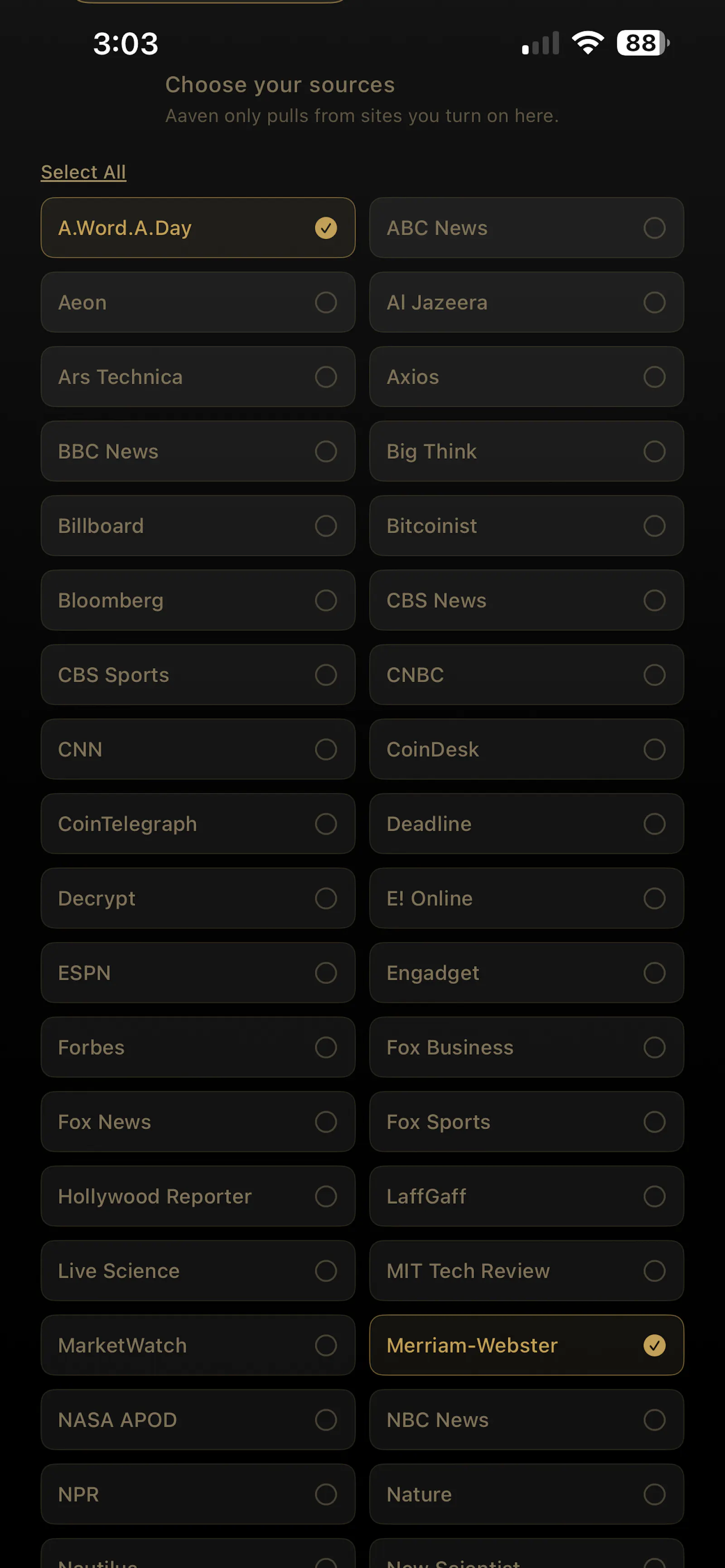Aaven — News & Audio screenshot 2