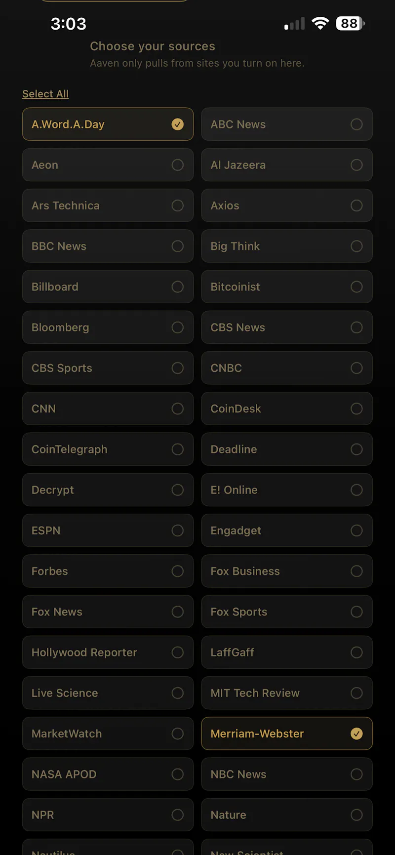 Aaven — News & Audio screenshot 2