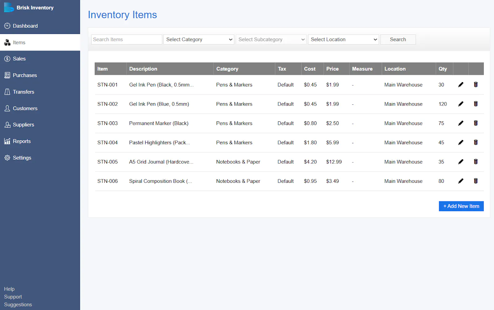 Brisk Inventory screenshot 1