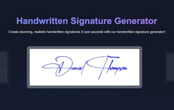 Handwritten Signature Generator gallery image