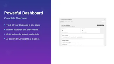 Auto Blog Generator: AI SEO gallery image