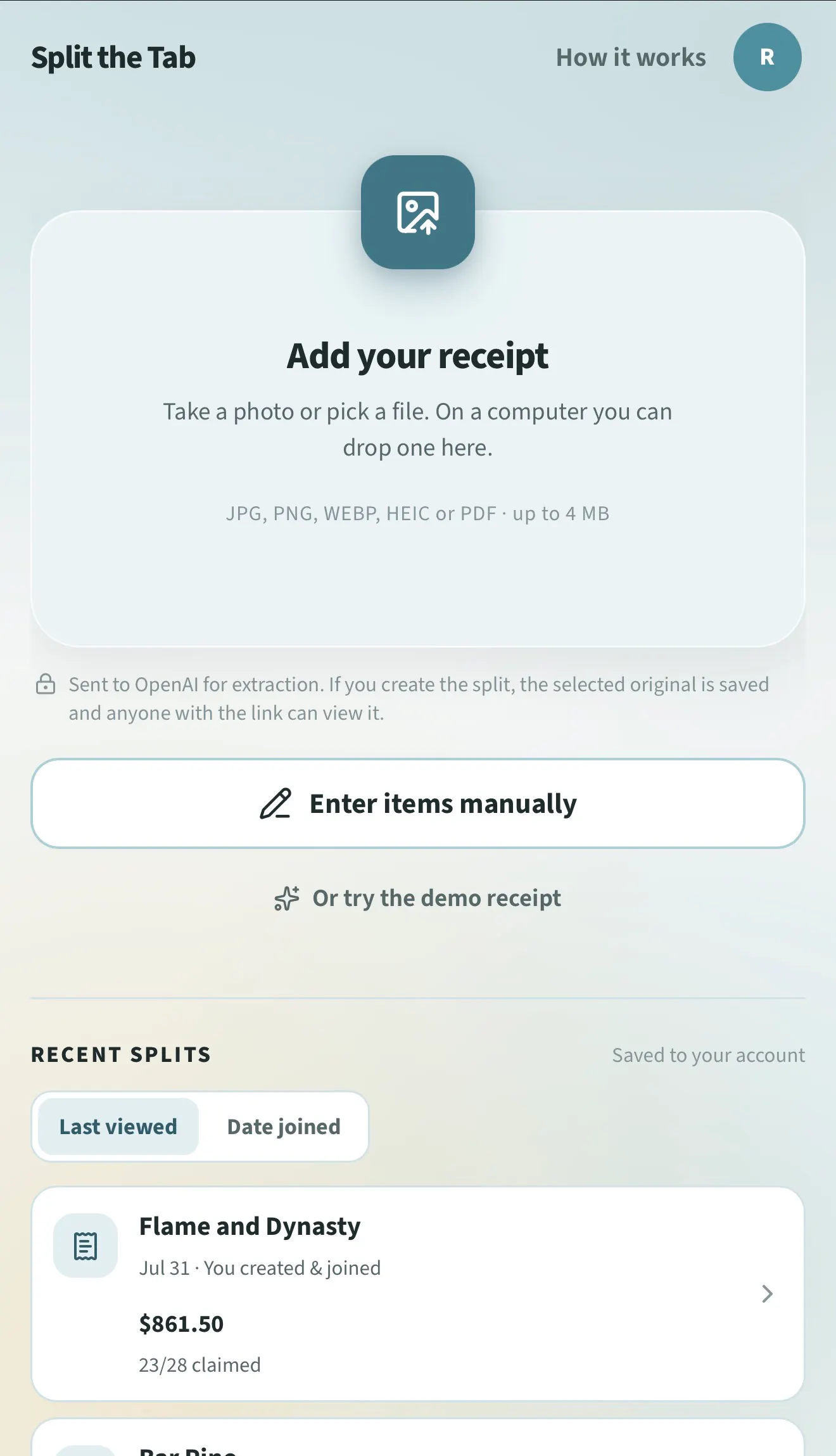 Split the Tab gallery image