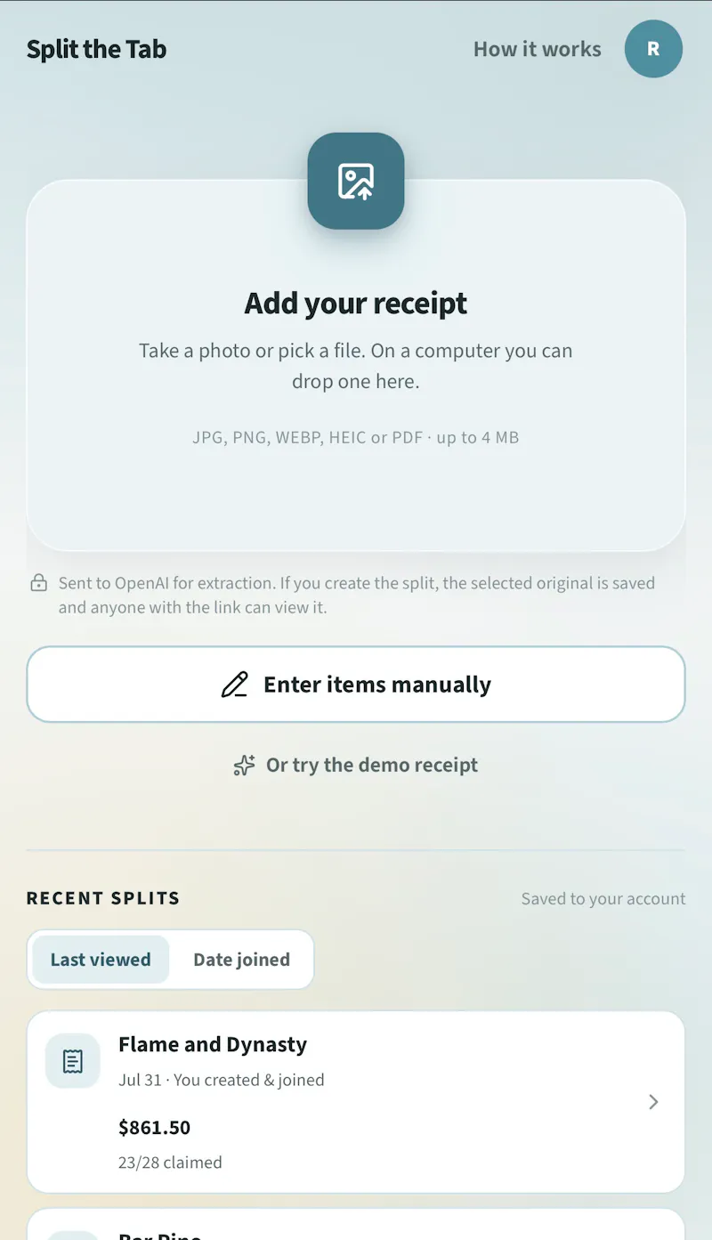 Split the Tab screenshot 5