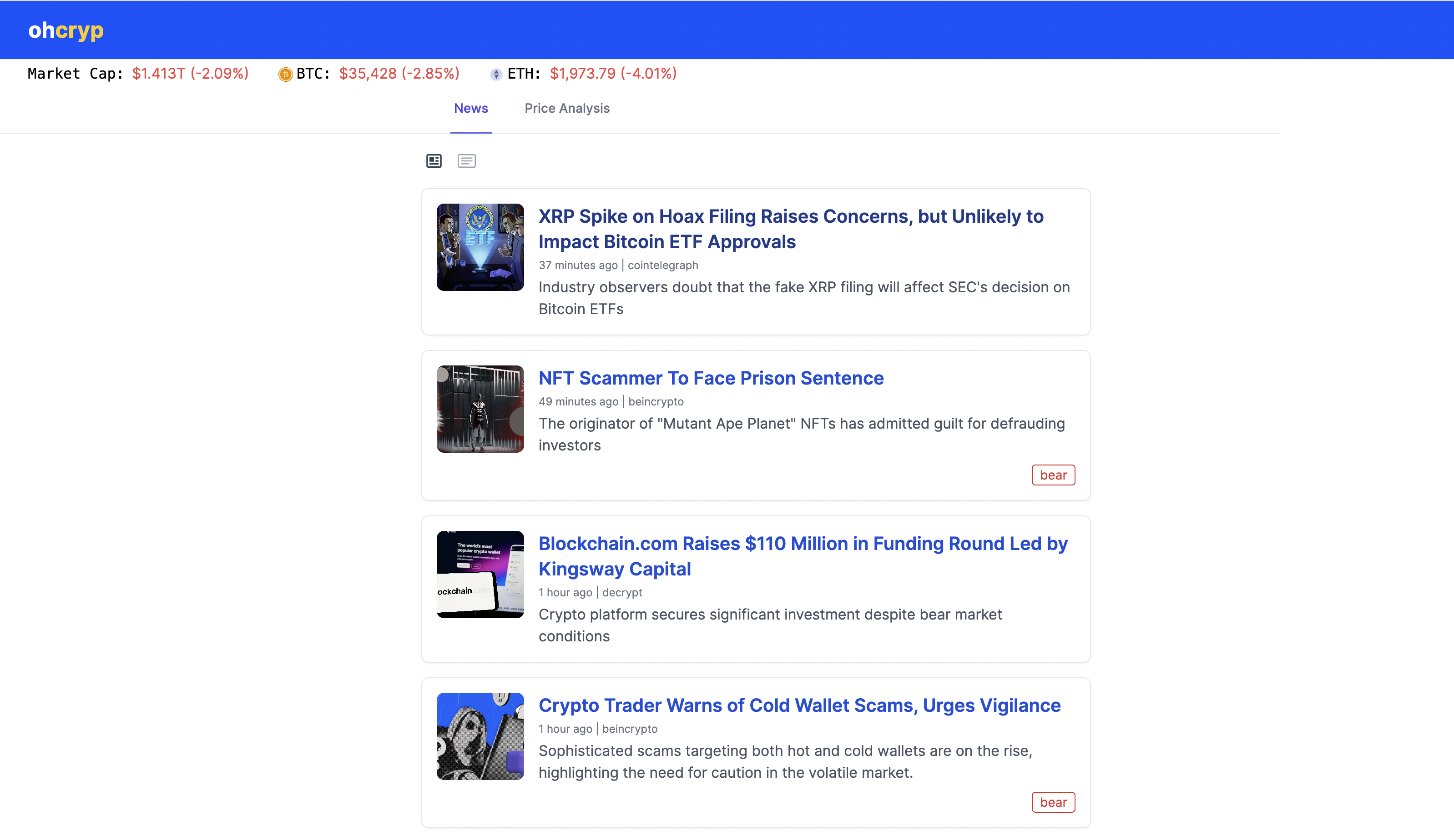 Ohcryp: Crypto News at a Glance gallery image