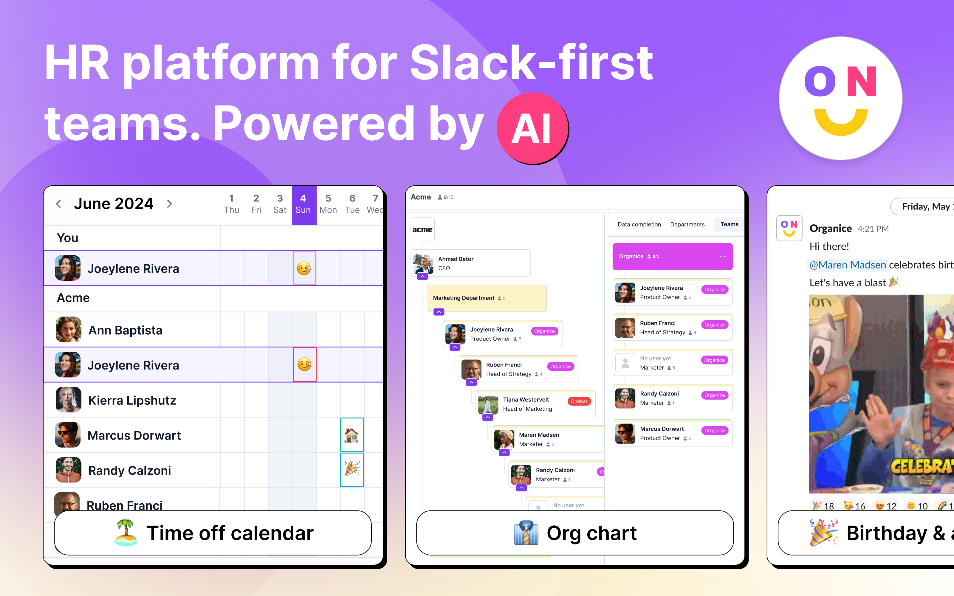 startuptile OrgaNice-HR platform for Slack-first teams powered by AI