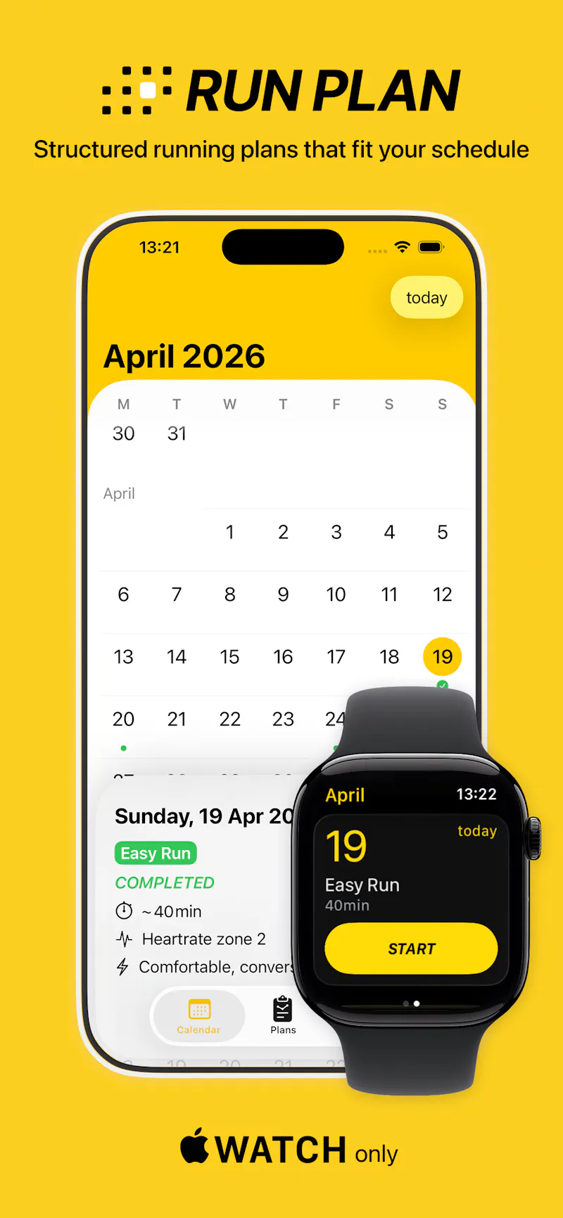RUNPLAN screenshot 1