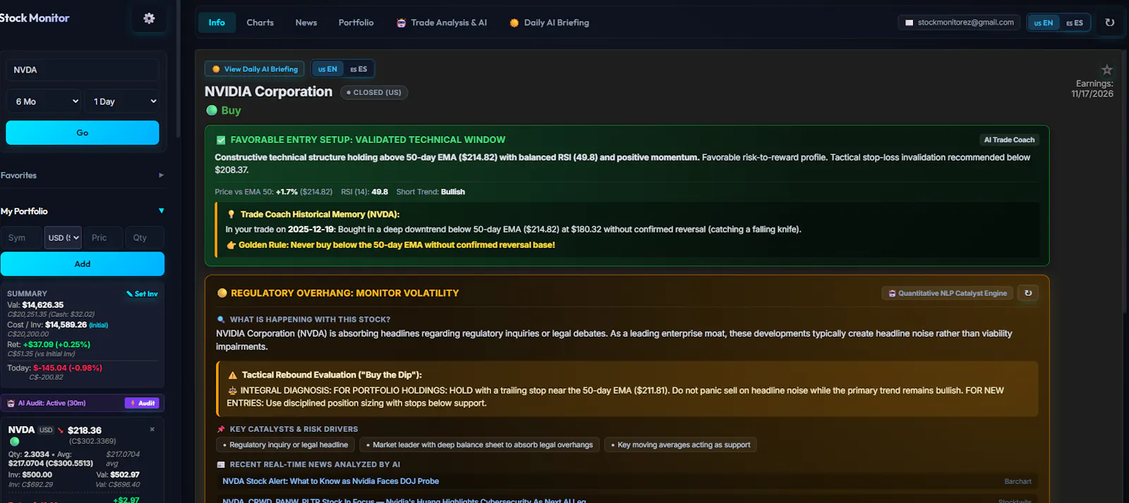 Stock Monitor Pro screenshot 1