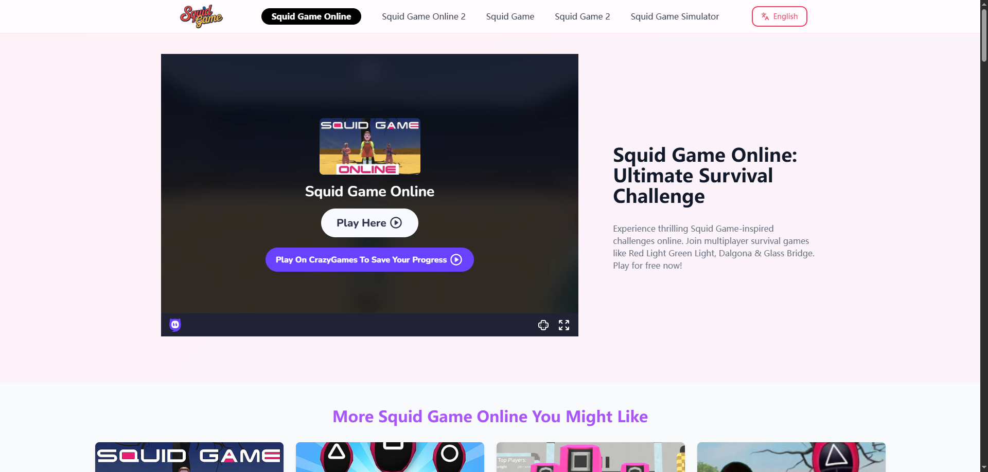 Squid -game online - Speel gratis survival games en mini-games |inktvisspel media 1
