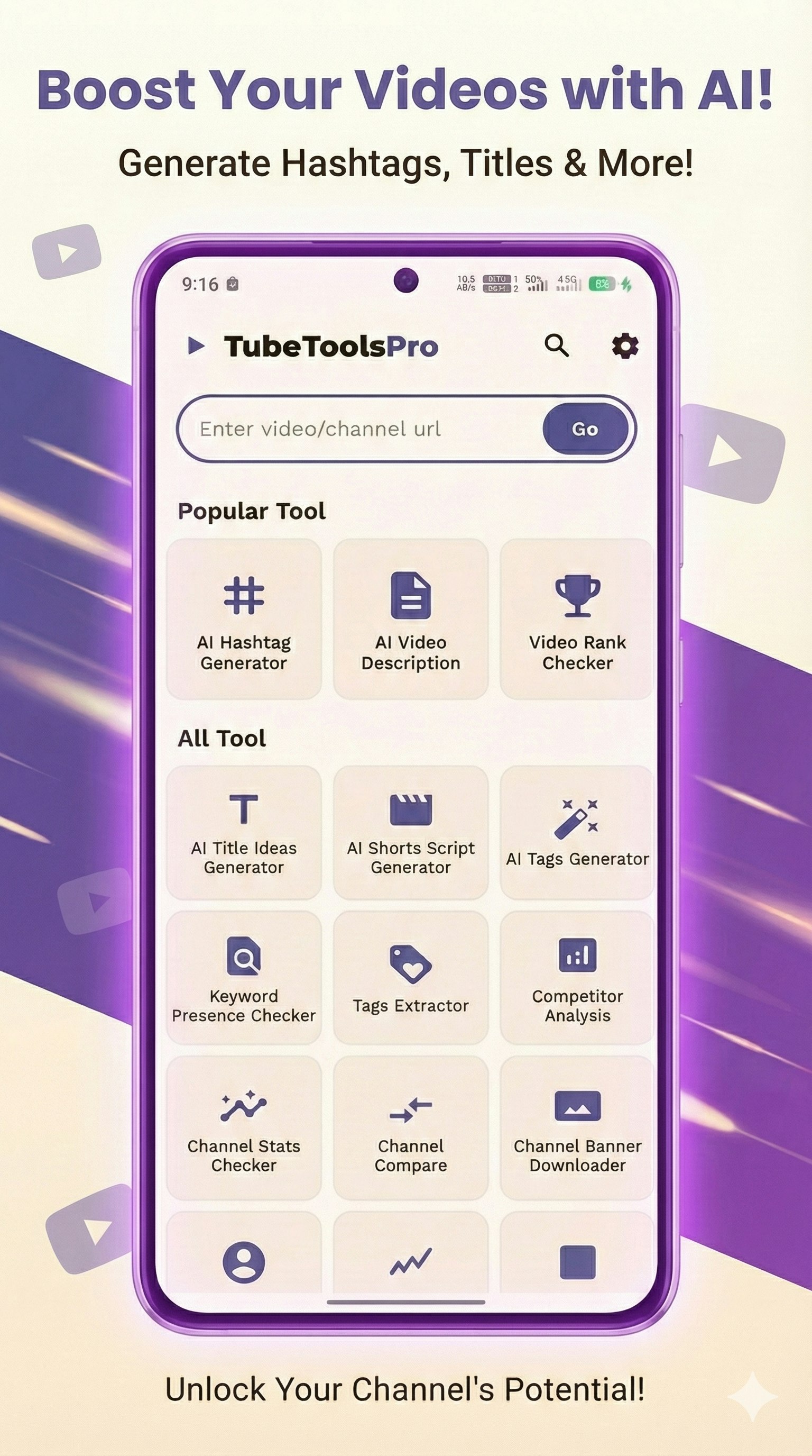 TubeTools Pro - Main product screenshot demonstrating key features and user interface
