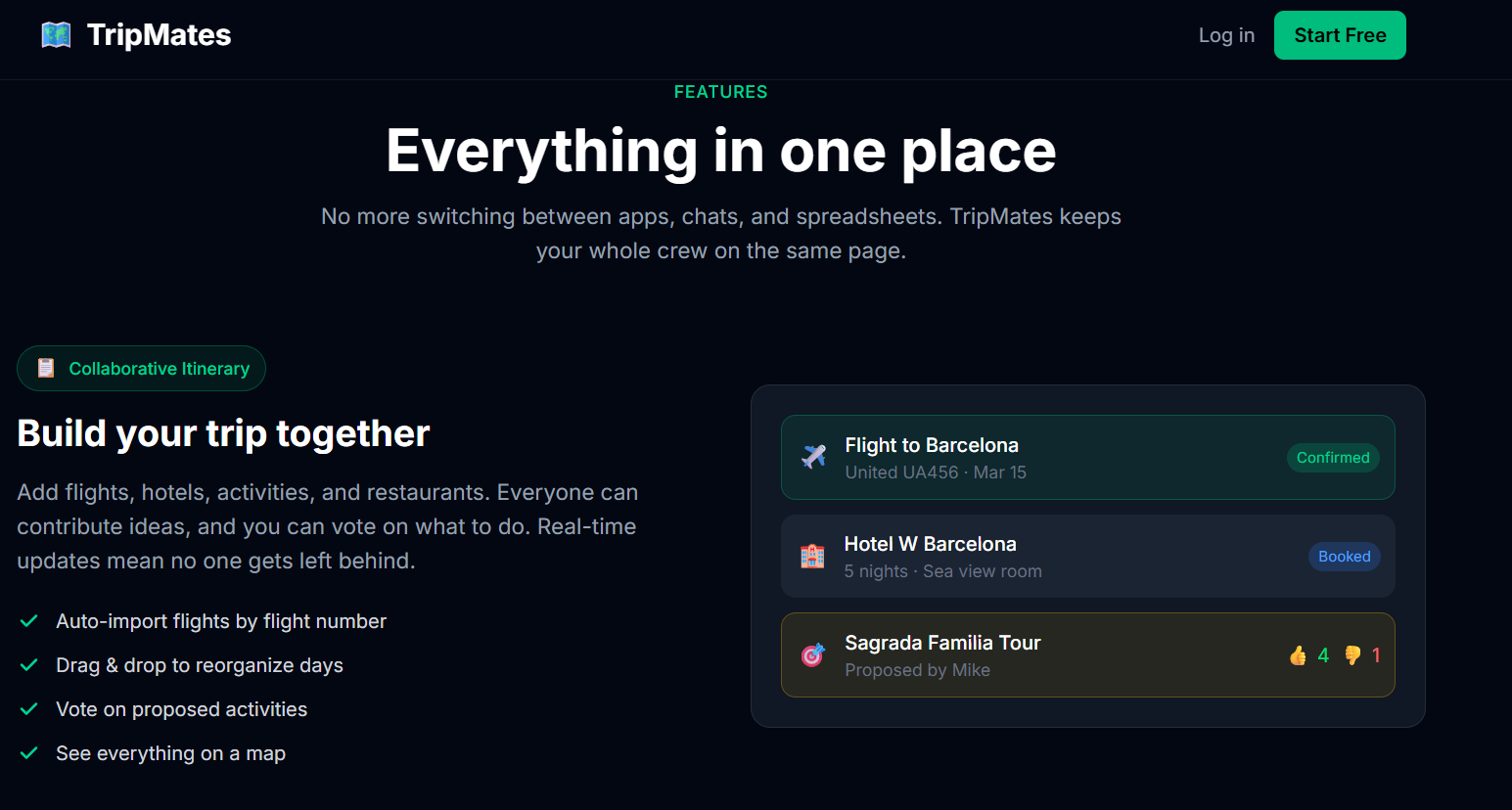 TripMates - Screenshot 3 showing product features and functionality