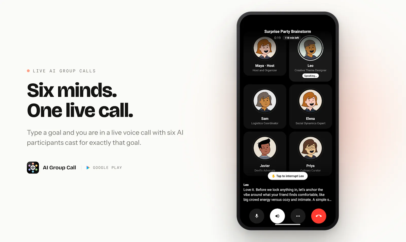 AI Group Call screenshot 2