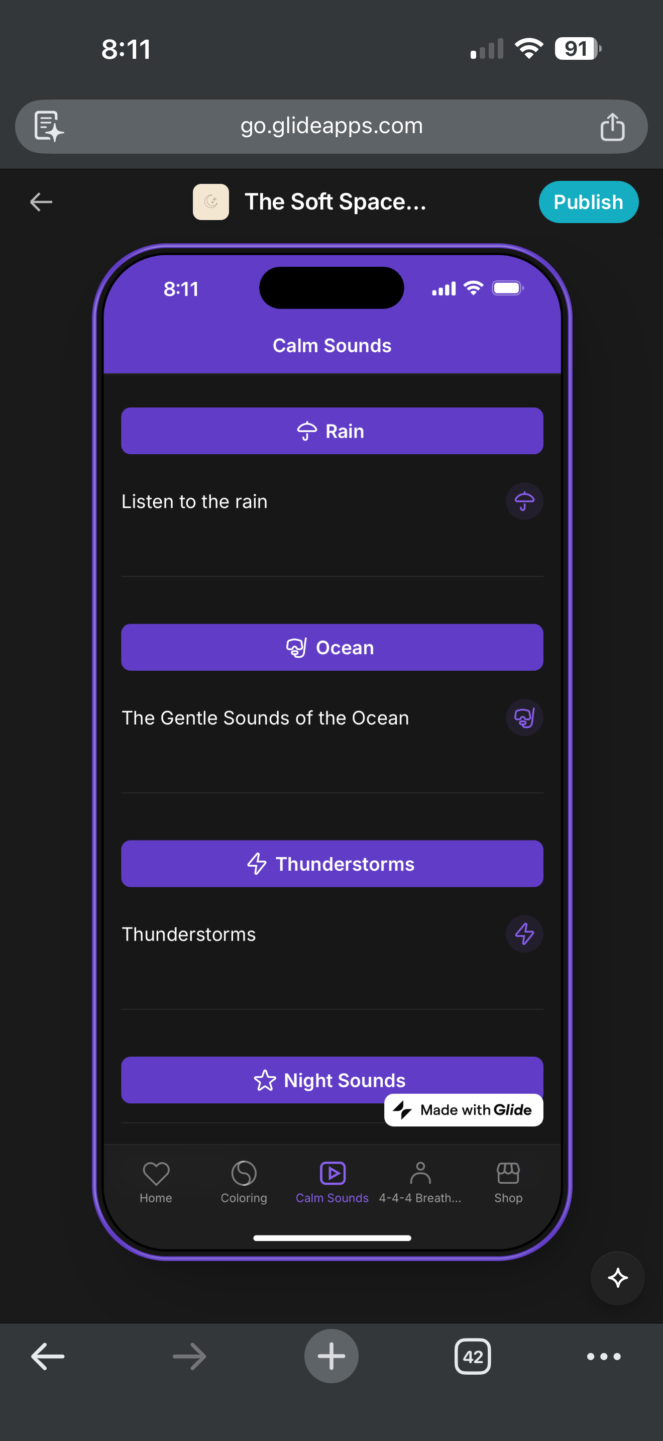 The Soft Space Studio Calm App gallery image