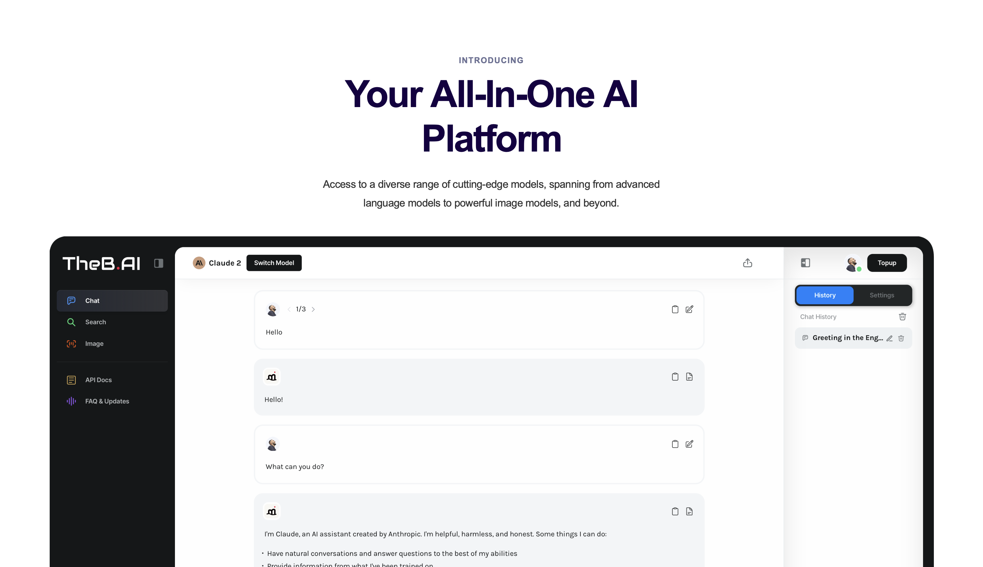 startuptile TheB.AI-Your all-in-one AI platform