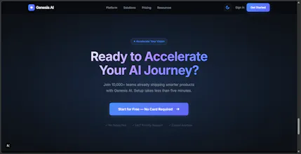 Premium AI SaaS Landing Template gallery image