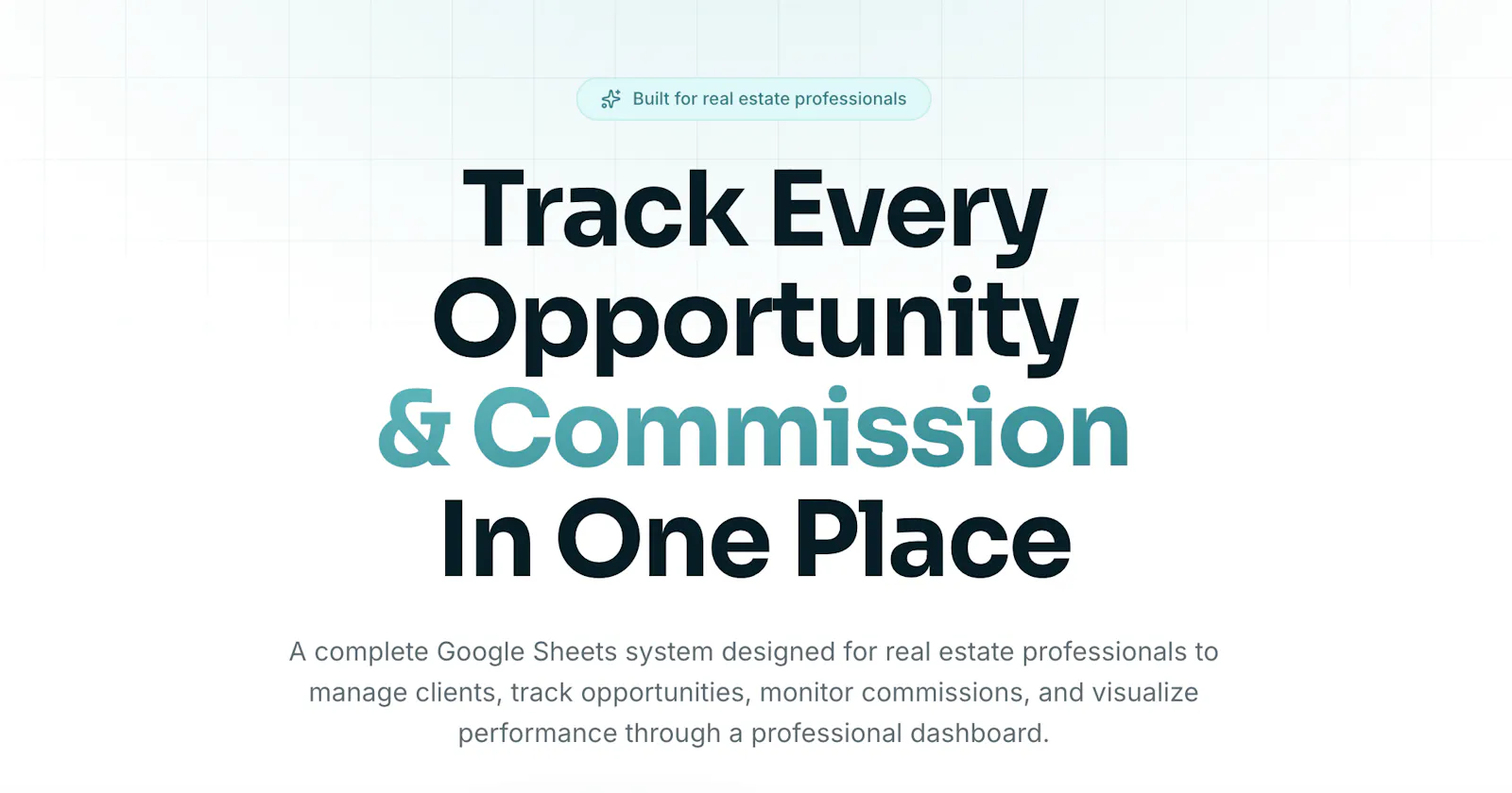 Commission & Dashboard For Real Estate screenshot 1