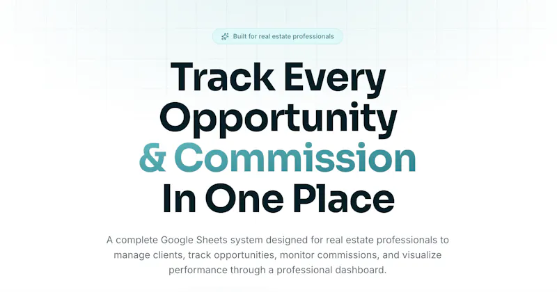 Commission & Dashboard For Real Estate screenshot 1