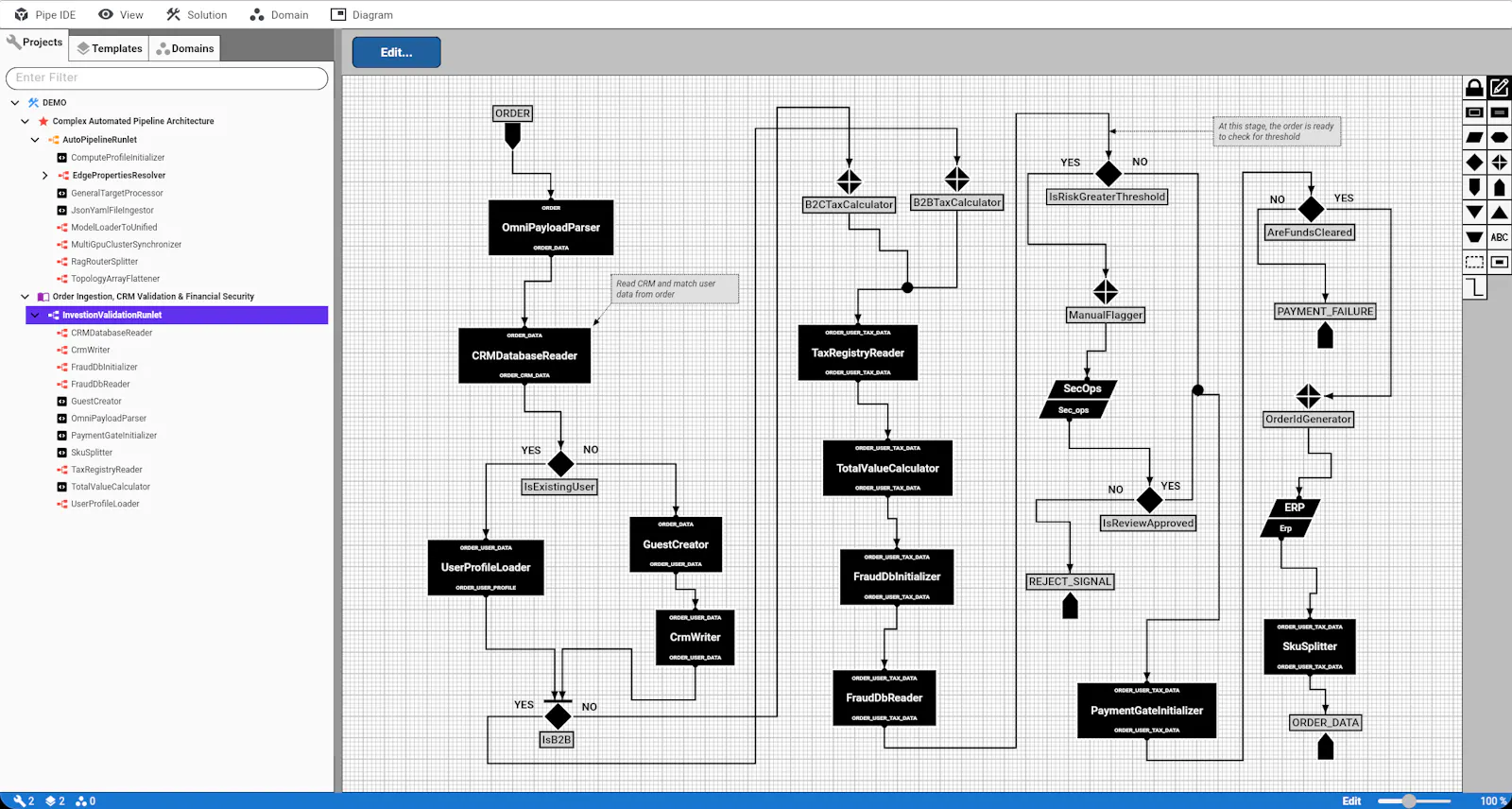 Pipe IDE for Visual Programming screenshot 3