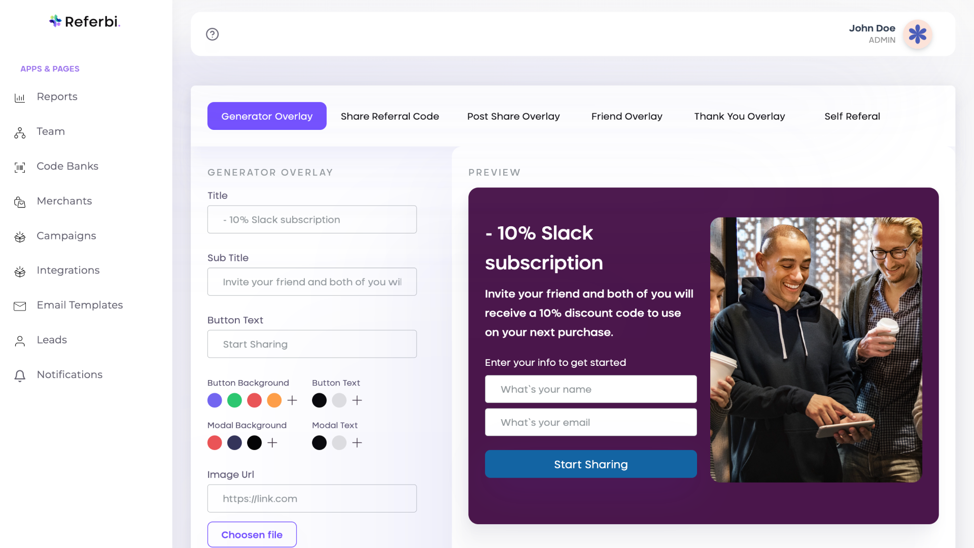Referbi (Shopify 플러그인) - 모든 사람이 혜택을받는 제휴 마케팅 소프트웨어. 미디어 3