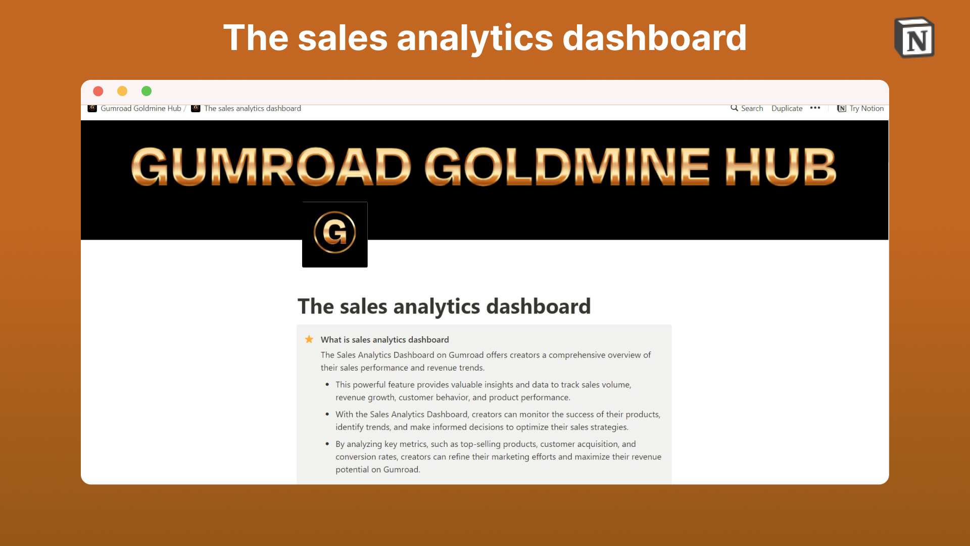 Gumroad Goldmine Hub media 10