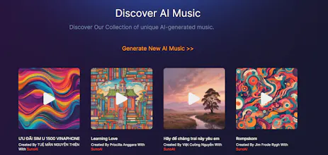 Free AI Music Generator by SunoAI gallery image