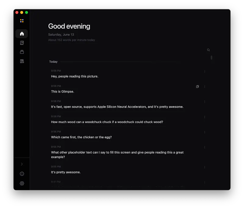 Glimpse 1.0 screenshot 1