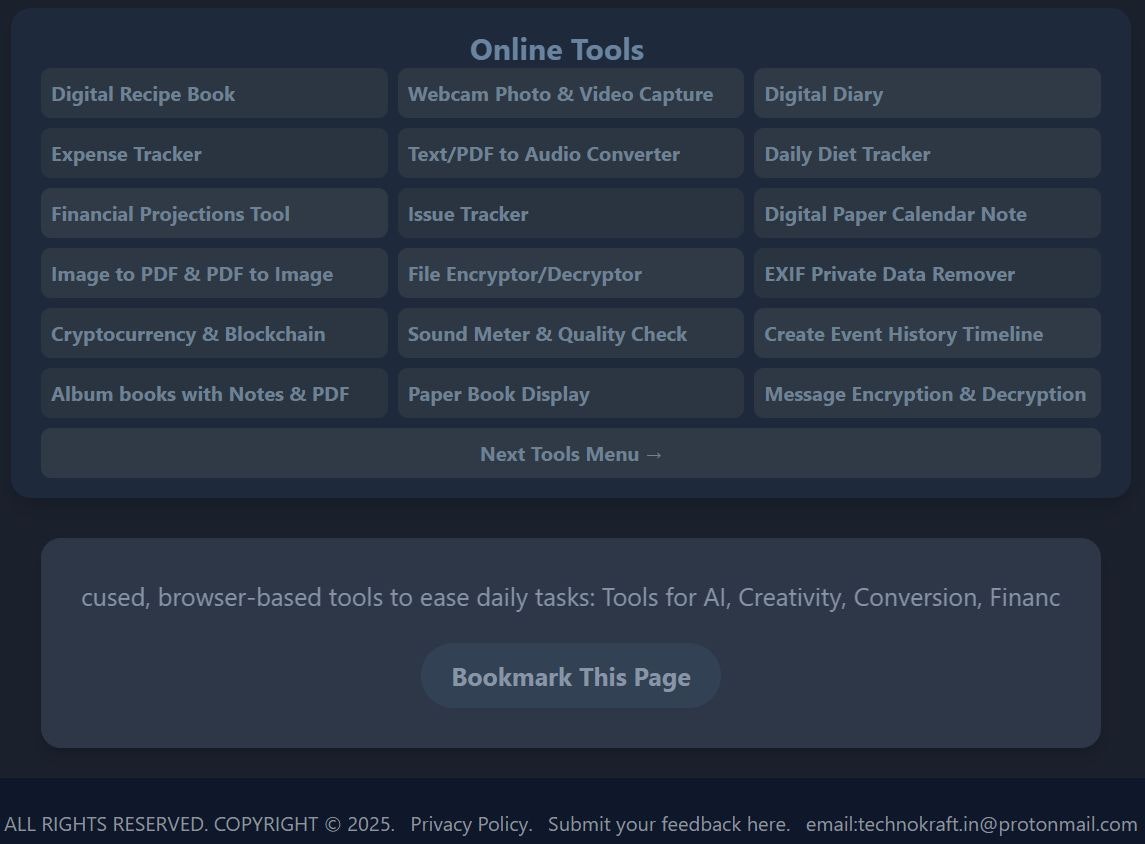 Free browser based tools gallery image