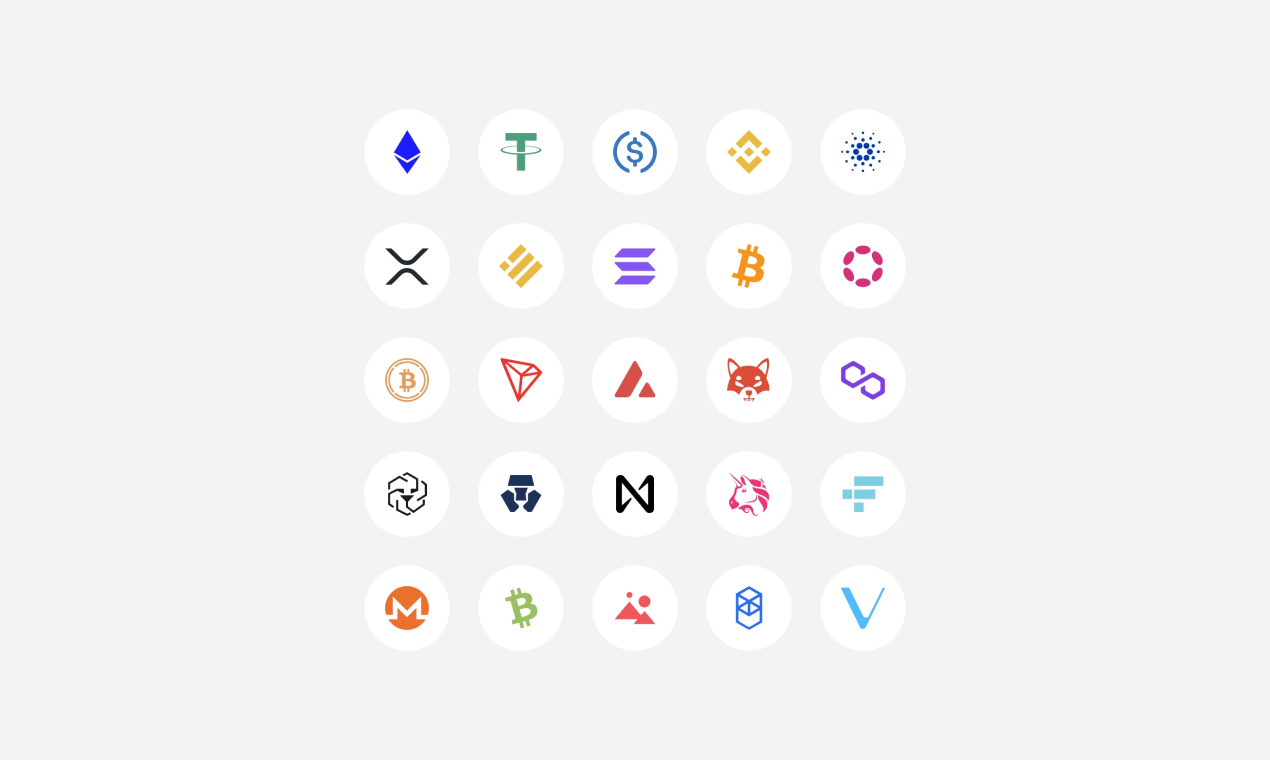 Webfont Lib'de 600 kripto para simgesi - Webfont kripto para simgeleri, SVG simgeleri ve Figma bileşeni. medya 6