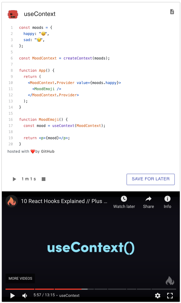 React Hooks in the #shorts gallery image