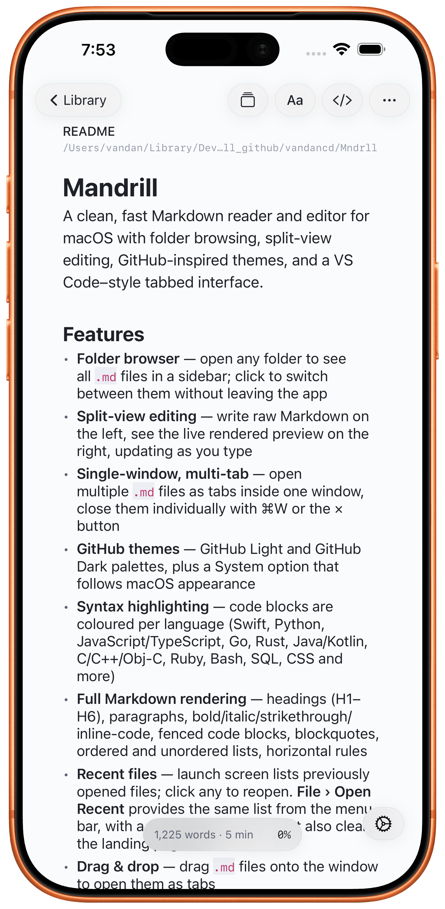 Mandrill  - Markdown Editor gallery image