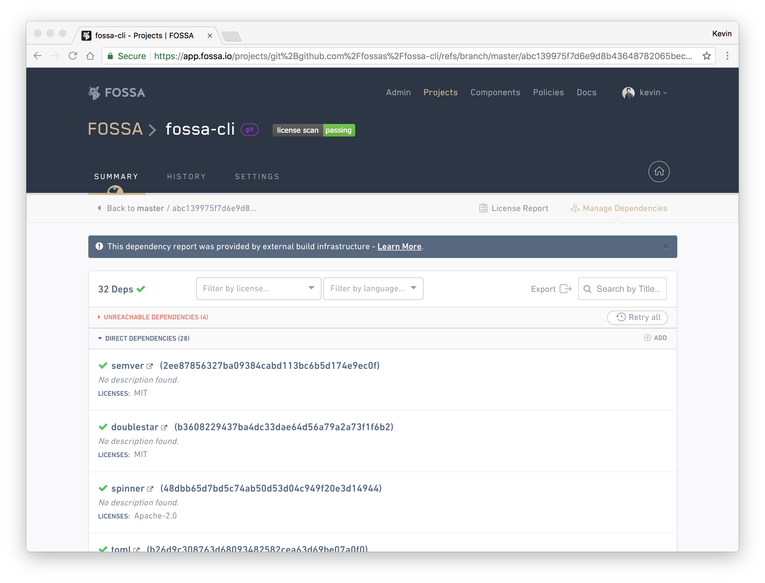 fossa-cli gallery image