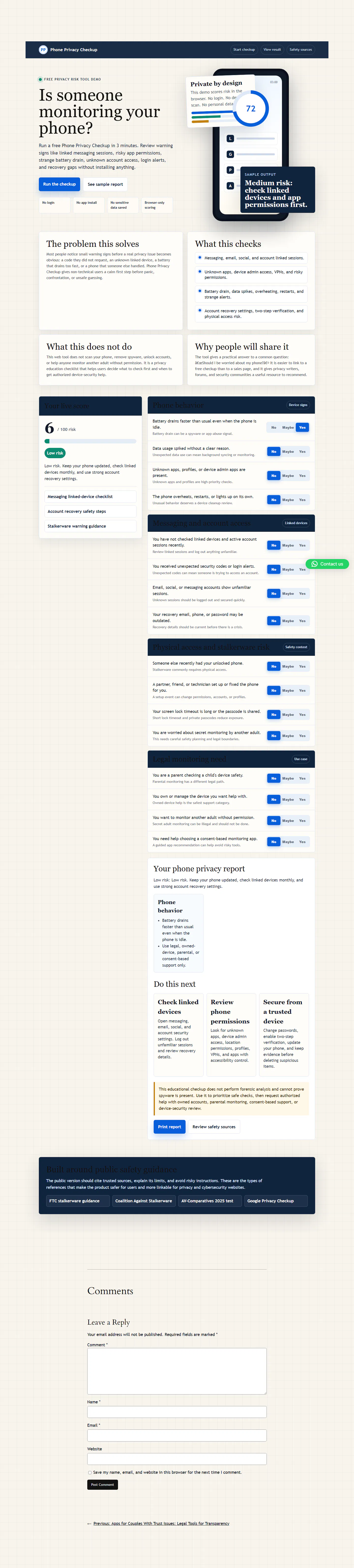 Phone Privacy Checkup gallery image