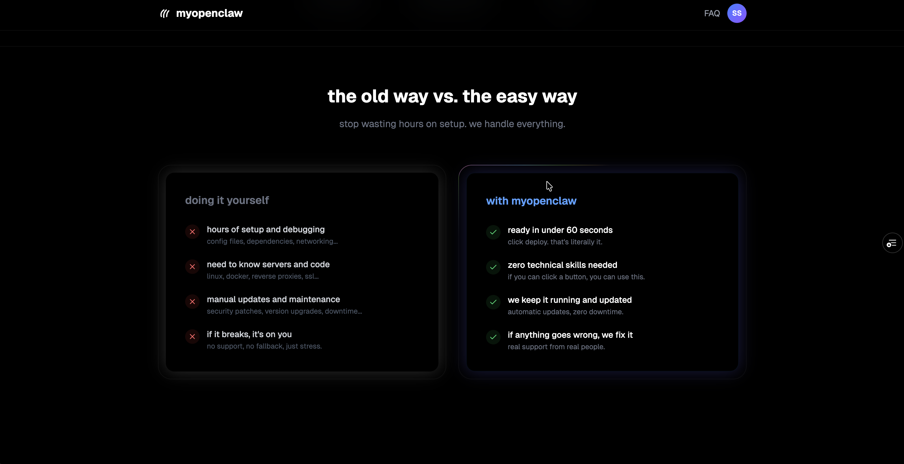 MyOpenClaw - Screenshot 4 showing product features and functionality