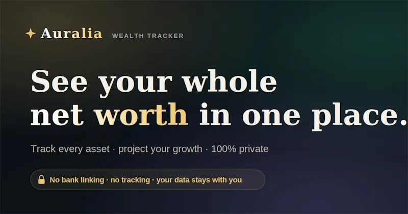 Auralia Wealth Tracker screenshot 1