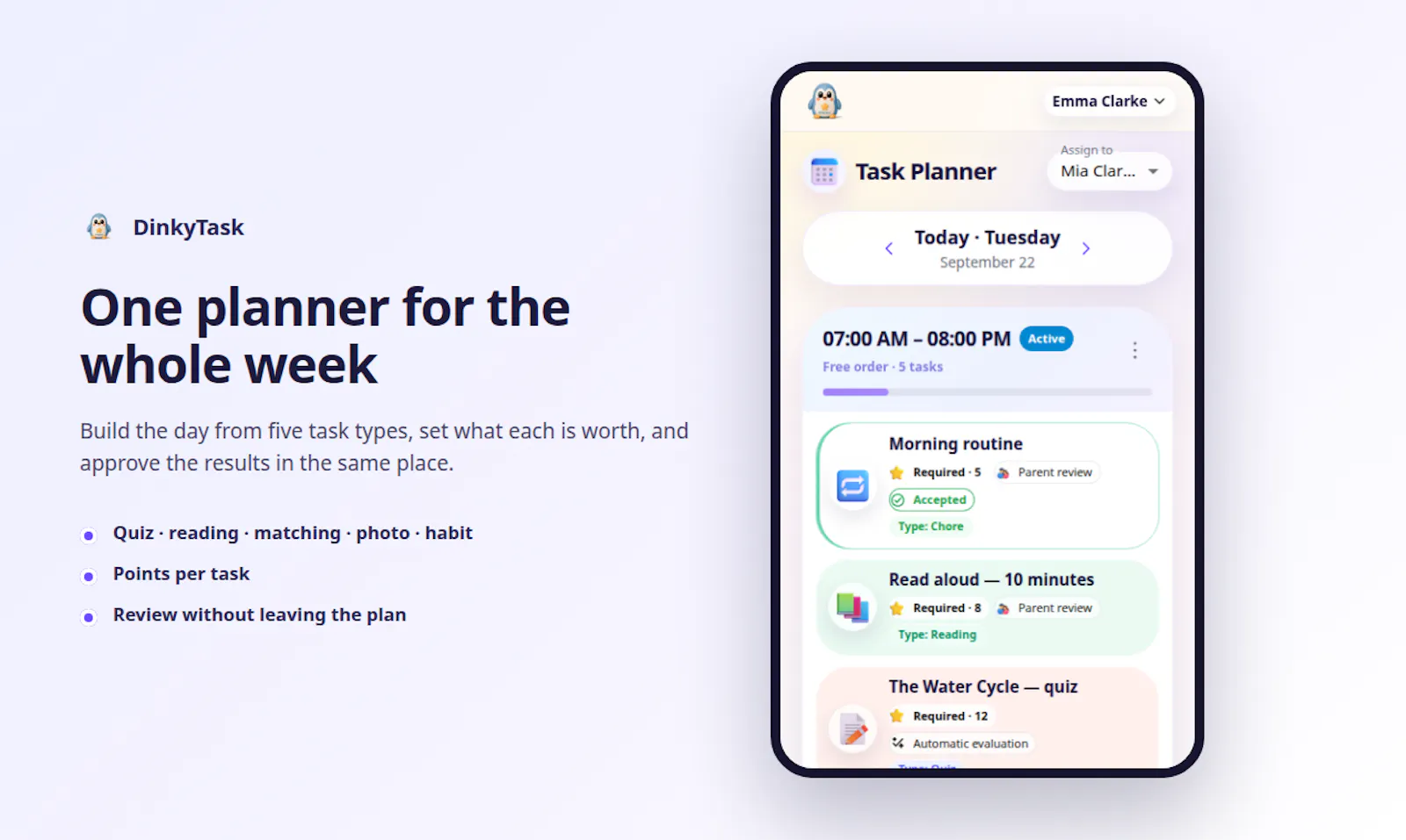 DinkyTask screenshot 2