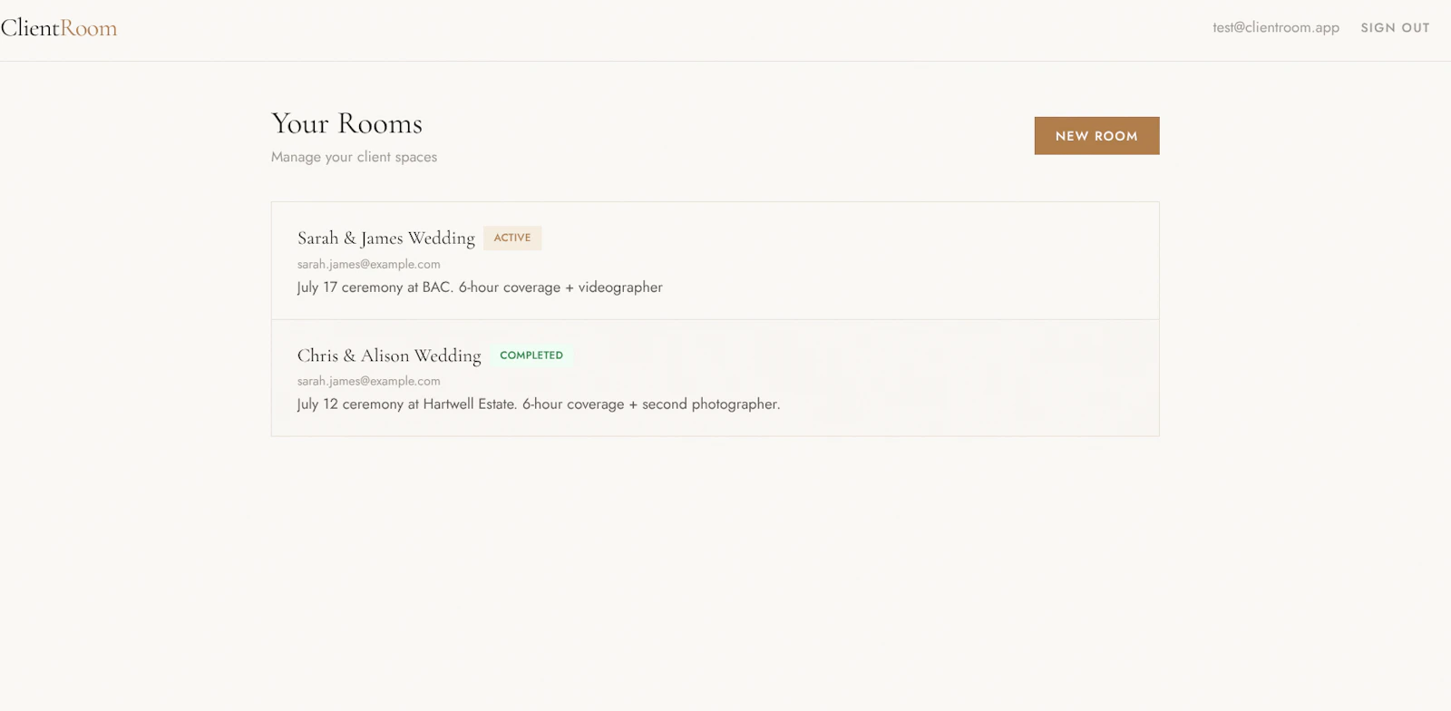ClientRoom screenshot 2