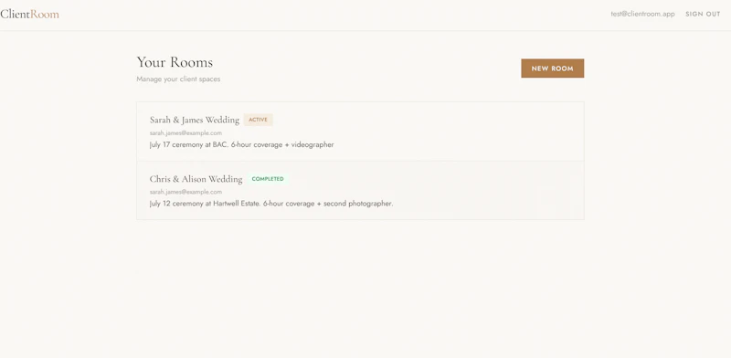ClientRoom screenshot 2