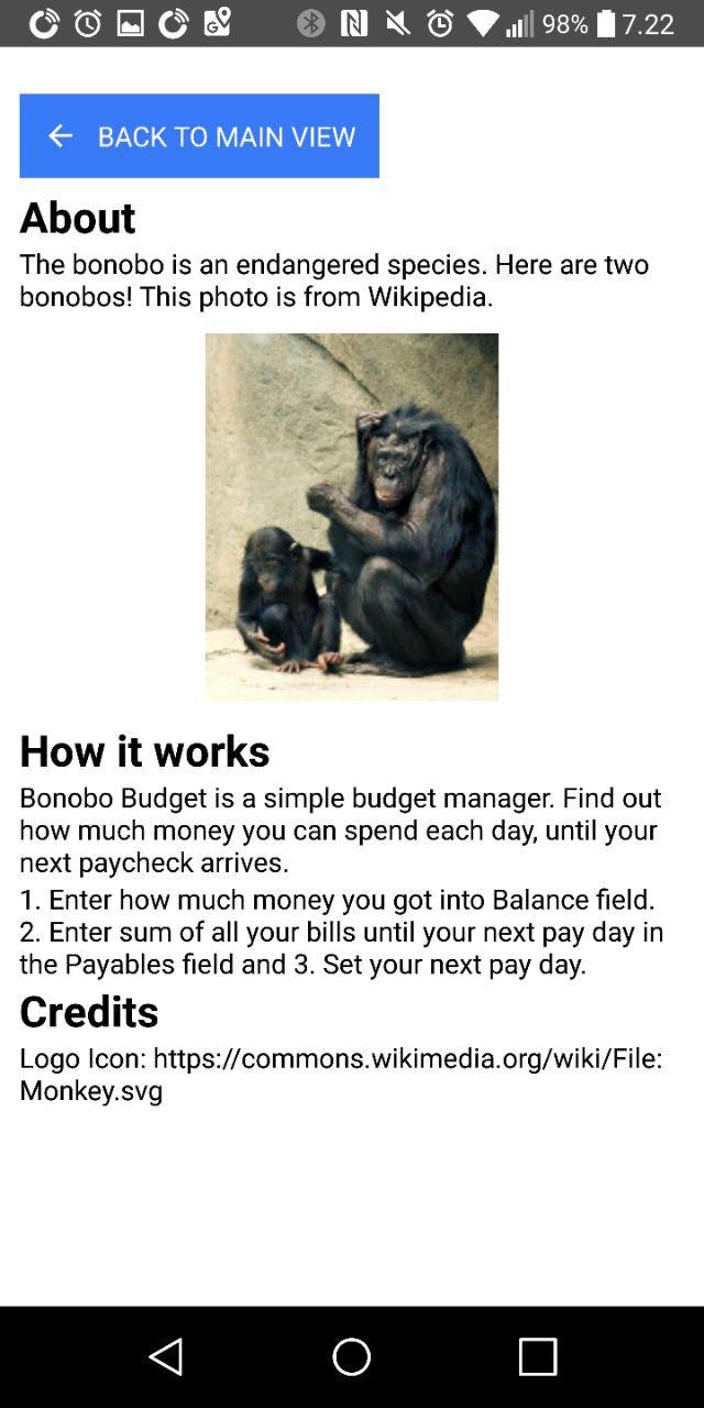 Bonobo Budget for Android gallery image