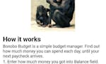 Bonobo Budget for Android image