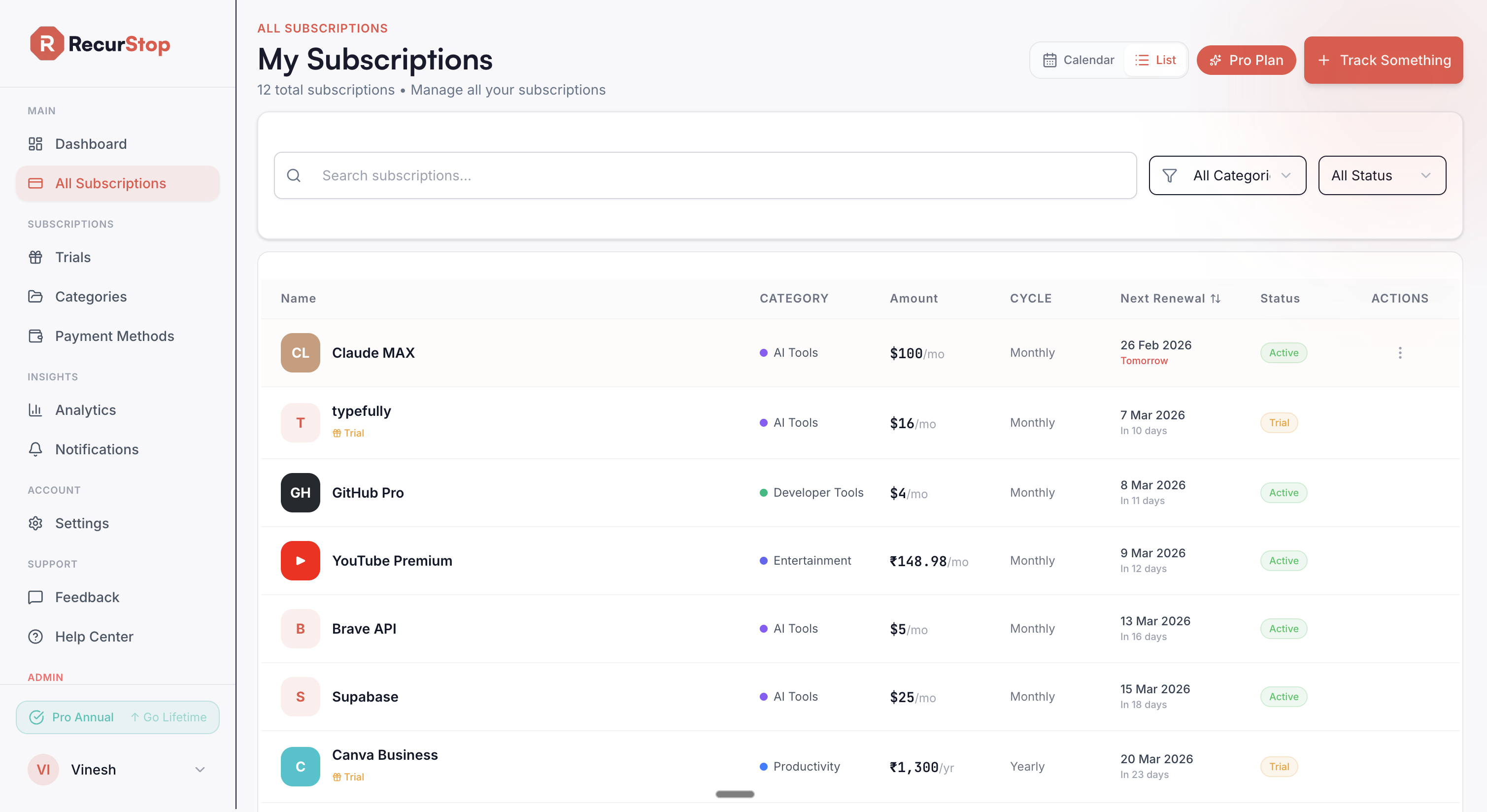 RecurStop gallery image